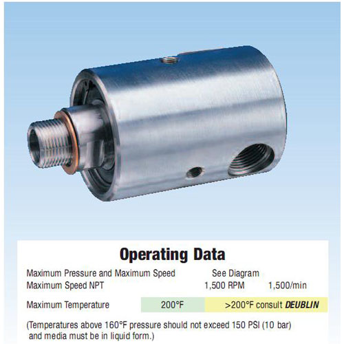 Deublin Stainless steel rotary connectors